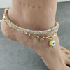 BOHO Handmade Braid Golden Chain Anklets for Women Beach Anklet Leg Bracelet Handmade Bohemian Foot Chain Gift