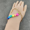 BOHO polymer clay Rainbow Heart Beads Chain Anklets for Women Beach Anklet Leg Bracelet Handmade Bohemian Foot Chain Gift