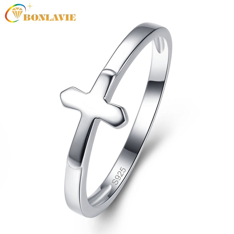 Cross Design 925 Sterling Silver Rings For Women Vintage Style Celtic Ring