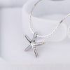 New Fashion Simple Style Exquisite Cute Women Silver Plated Ocean Sea Life Jewelry Starfish Pendant Necklace