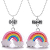 BONLAVIE Popular Friends Children's Jewelry Resin Stereo Seven-color Rainbow Necklace Pendant