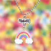 BONLAVIE Popular Friends Children's Jewelry Resin Stereo Seven-color Rainbow Necklace Pendant