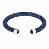 New Design All Crystal Double Circle Charm Female love silver Bracelet Women Party Wedding Jewelry Bracelets & Bangles