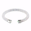 New Design All Crystal Double Circle Charm Female love silver Bracelet Women Party Wedding Jewelry Bracelets & Bangles