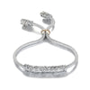 New Design All Crystal Double Circle Charm Female love silver Bracelet Women Party Wedding Jewelry Bracelets & Bangles