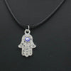BPPCCR Leather Chokers Necklace For Men Women Lovers Fatima Hamsa Hand Zircon Chain Gifts Maxi Red Thread Necklaces mujer Collar