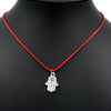 BPPCCR Red String Chokers Leather Necklace For Women Fatima Hamsa Hand Zircon Chain Gifts Maxi Necklaces mujer Collar