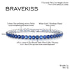 BRAVEKISS Box Chain Tennis Braclets for Mens Hip Pop Jewelry Women Blue Zirconia Wedding Accessories Femme Girls Gifts BUB0097C