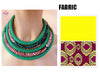 BRW 2020 Ankara Fabric Necklaces Multi-layered Handmade Jewelry Necklaces African Bib Statement Necklaces Tribal Jewelry WYX34