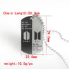 BTS-651 Stainless Steel Bangtan Boys Letter ARMY Necklace Trend 2022 Lettering Dog Tag Neutral Necklace Boy Girl Jewelry