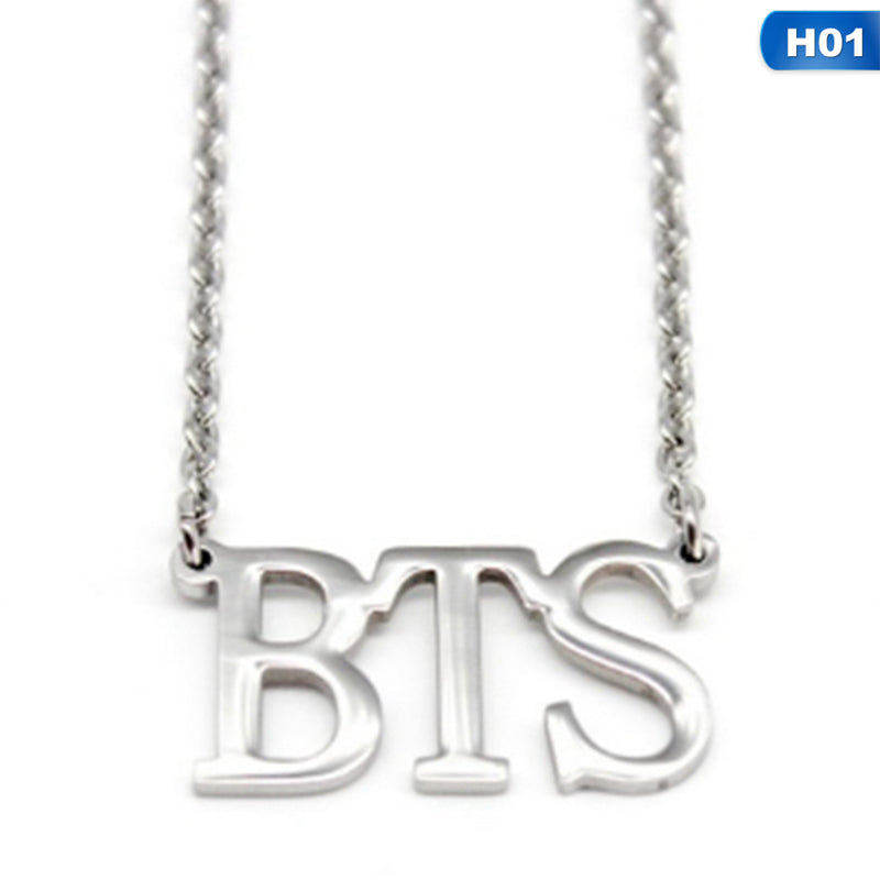 BTS Colar Chocker Choker Necklaces For Women Collar Girl Fashion Jewelry Fa Jewellery Stainless Steel BTS Members Name