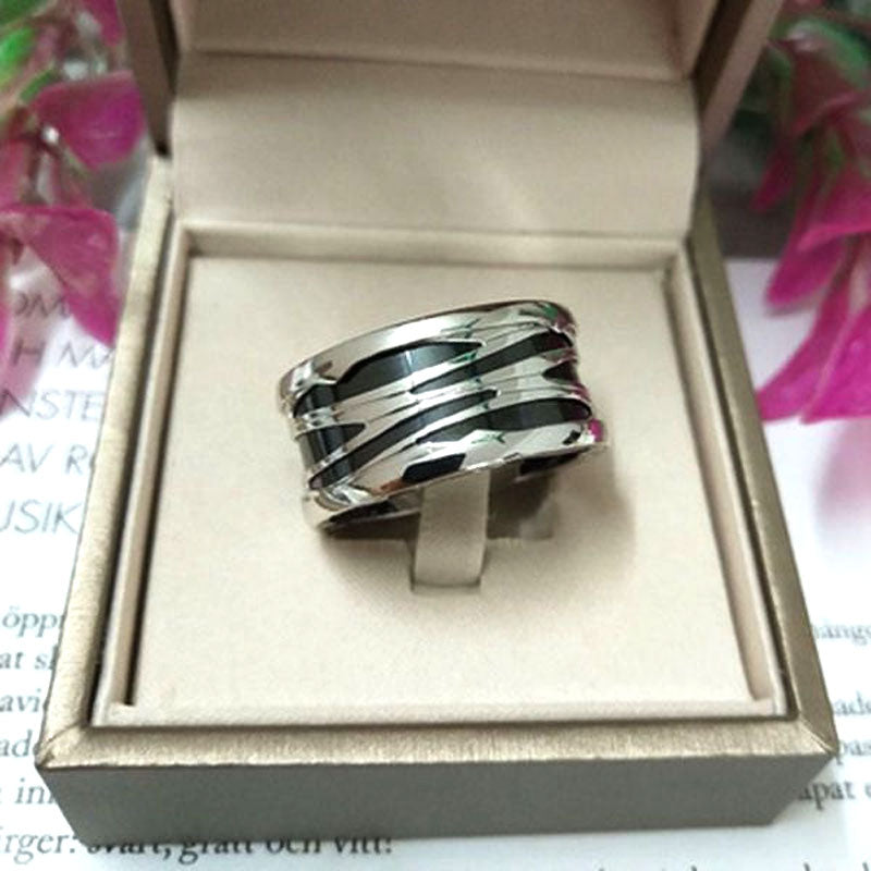 BVL couple ceramic ring, sweet and romantic, women's original  brand jewelry