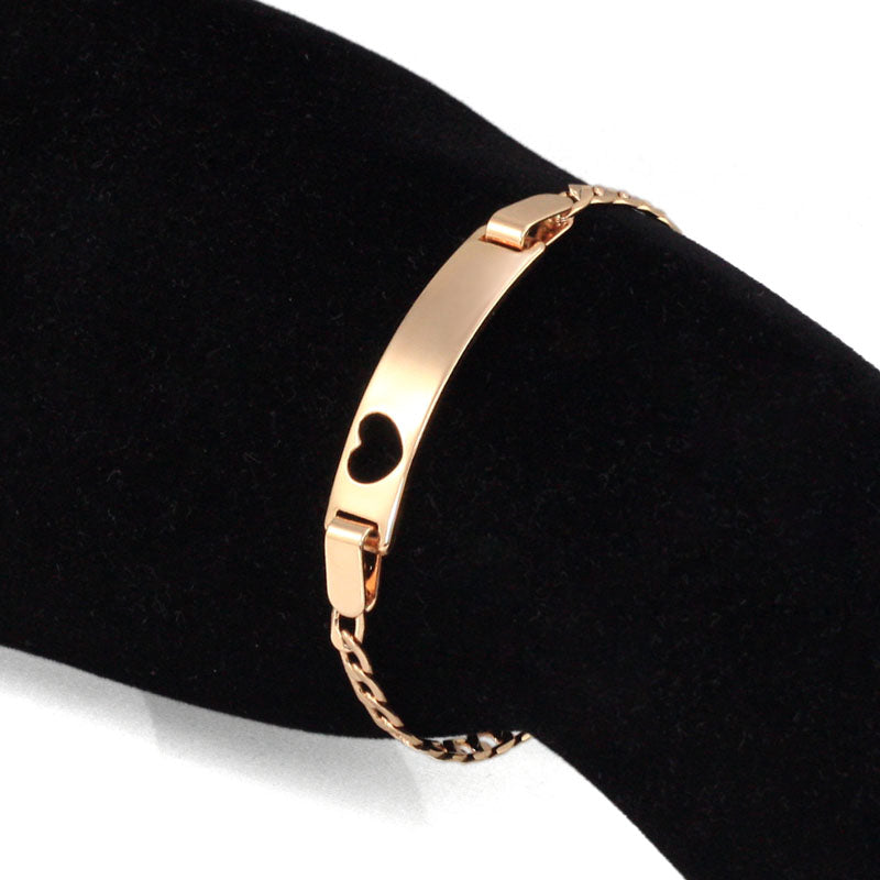 Baby Bracelets Heart Girl Kids Jewelry Bracelet Bebe Pulsera Pulseira Ouro Bracelete Bracciali Bambino Braclet Gold Bangle B0438