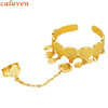 Baby Coin Bracelet With Free Size Ring Gold Color Arab Coin Bangle for Kids Children Jewelry Middle Eastern Gifts