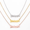 Baby Girl Necklace Old English Letter Babygirl Pendants Necklaces Stainless Steel Chain Gold Ketting Choker Friends Gift Jewelry
