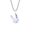 Bad Bunny Pendant Necklace Beads Chain Stainless Steel Famous Singer Pendant Necklace Fans Gift