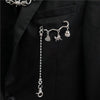 Bag Pin Accessories for Men women Brooch cross punk bag chain Decoration single shoulder slant bag Pendant DIY suit simple