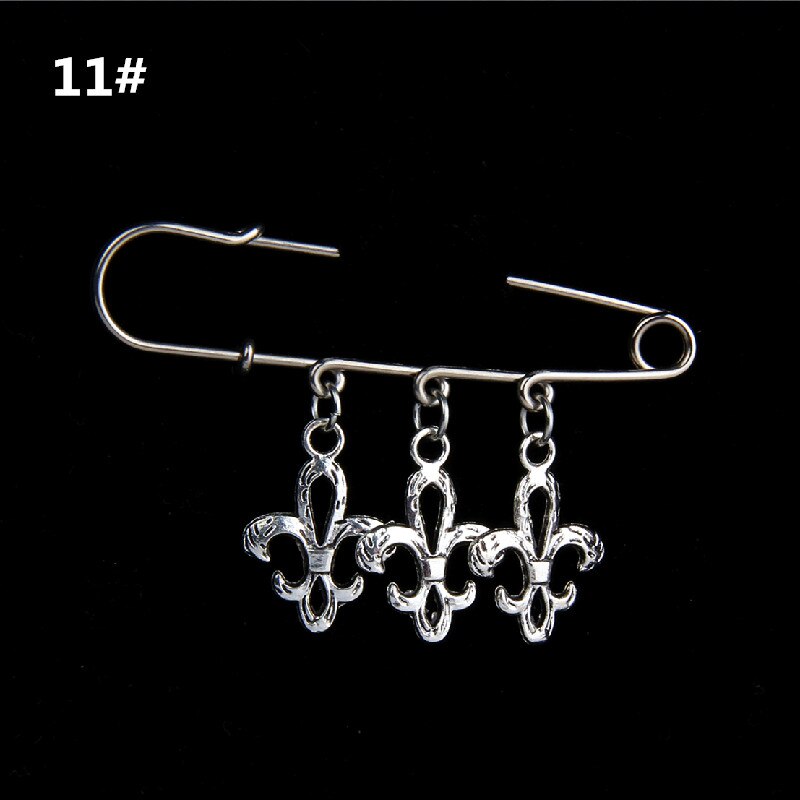Bag Pin Accessories for Men women Brooch cross punk bag chain Decoration single shoulder slant bag Pendant DIY suit simple