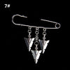 Bag Pin Accessories for Men women Brooch cross punk bag chain Decoration single shoulder slant bag Pendant DIY suit simple