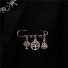 Bag Pin Accessories for Men women Brooch cross punk bag chain Decoration single shoulder slant bag Pendant DIY suit simple