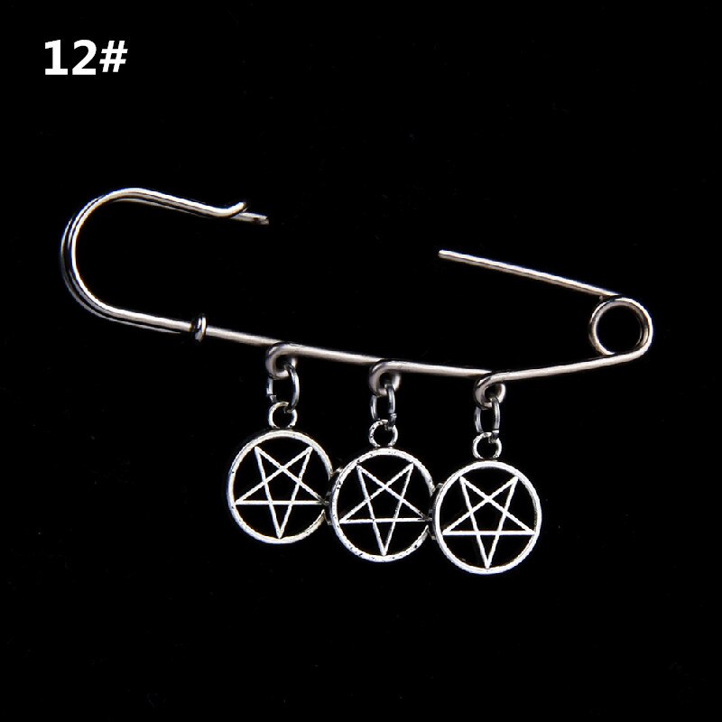 Bag Pin Accessories for Men women Brooch cross punk bag chain Decoration single shoulder slant bag Pendant DIY suit simple