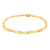 Baltic Amber Teething Necklace/Bracelet for Baby - Simple Package - 3 Sizes - 10 Colors - Lab Tested