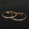 Glitter Rhinestone Hoop Earrings For Women Luxury Gold Color Big Circle Earrings Trendy Geometric Jewelry Best Gift