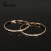 Glitter Rhinestone Hoop Earrings For Women Luxury Gold Color Big Circle Earrings Trendy Geometric Jewelry Best Gift