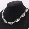 Barbed Wire Thorns Necklace Hip-Hop Rock Style  Flame Choker DIY Charm Jewelry Crafts Findings For Man and Woman A2353