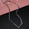 Barbed Wire Thorns Necklace Hip-Hop Rock Style  Flame Choker DIY Charm Jewelry Crafts Findings For Man and Woman A2353