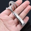 Barber Shop Haircut Shaver Necklaces Hip Hop Hair Dresser Tool Shaver Razor Pendant Necklace For Men Punk Style Jewelry