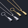 Barber Shop Haircut Shaver Necklaces Hip Hop Hair Dresser Tool Shaver Razor Pendant Necklace For Men Punk Style Jewelry
