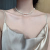 Baroque natural pearl necklace women's clavicle chain simple temperament 2022 Jewelry Wedding Party Gift Necklace versatile