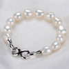 Baroque pearl bracelet,sterling silver jewelry 925 bracelet,white natural pearl jewelry bracelet for women best gifts