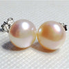 100% Genuine Pearl white pink purple blue Silver Stud Earrings Fashion Jewelry for Women Super Deal