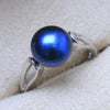 2020Fashion Pearl Ring Jewelry of Silver Oval Natural Pearl Rings 925 Sterling Silver Rings for WomenGift