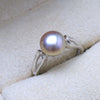 2020Fashion Pearl Ring Jewelry of Silver Oval Natural Pearl Rings 925 Sterling Silver Rings for WomenGift