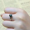 AAA Zircon Decoration Pearl Ring Fine Jewelry of Silver Pearl Rings 925 Sterling Silver Rings for Women