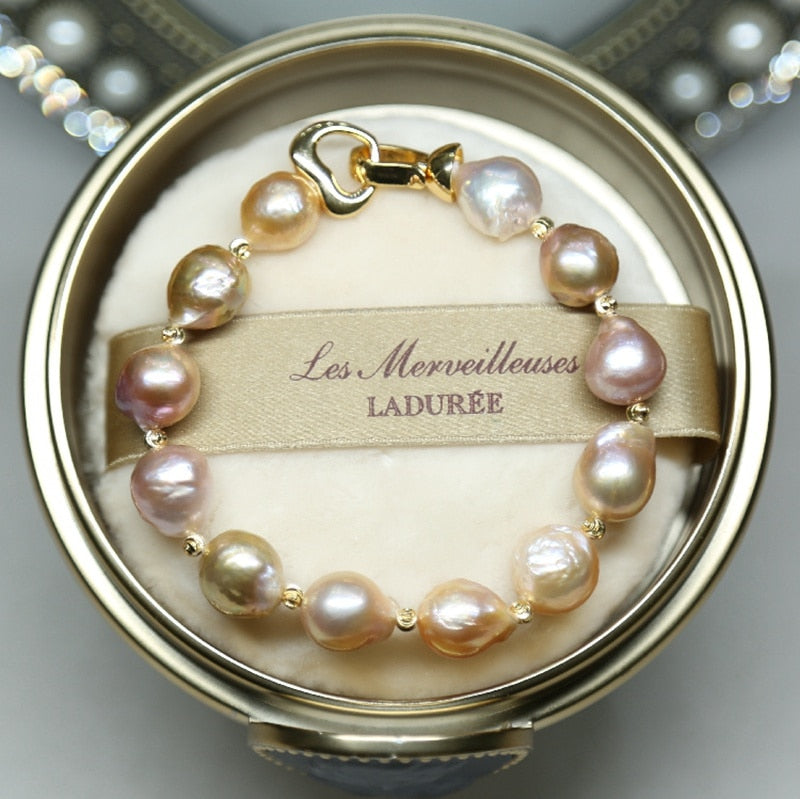 Mixed-color Baroque Natural Pearl Necklace sweater chain 2020 new arrival free s THREE WAYS CAN WEARNA