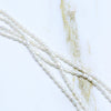 Natural 2-4mm Rice Pearl Necklace 45cm/50cm 925 Sterling Silver Choker Necklace Jewelry for Women NV