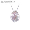 Natural Baroque Pearl Necklace,15-23mm, 925 Sterling Silver Pearl Jewelry For Women Gifts