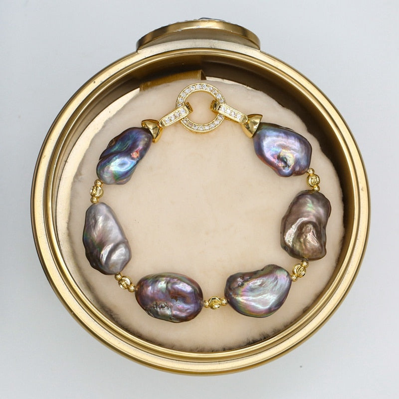 THREE WAYS CAN WEAR Mixed-color Baroque Natural Pearl Necklace sweater chain 2020 new arrival NS