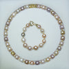 THREE WAYS CAN WEAR Mixed-colour Baroque Natural Pearl Necklace sweater chain 2020 new arrival free ship