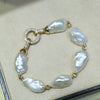 White Biwa Freeform Natural Elongate Necklace sweater chain bracelet 2020 new arrival THREE WAYS CAN WEAR