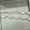 White Biwa Freeform Natural Elongate Necklace sweater chain bracelet 2020 new arrival THREE WAYS CAN WEAR