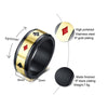 Basic Hip Hop Titanium Alloy Poker Suit Ring Is The Gift for Men Non-Allergic Rotatable Jewelry  Accessories