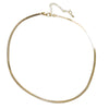 Basic Jewelry Trendy Necklace Creative Flat Snake Chain Choker Temperament Collarbone Herringbone Chain Necklaces 1280