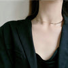 Basic Jewelry Trendy Necklace Creative Flat Snake Chain Choker Temperament Collarbone Herringbone Chain Necklaces 1280