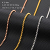 Basic Punk Stainless Steel Necklace for Men Women Curb Cuban Link Chain Chokers Vintage Gold Golor Chains Christmas Gift