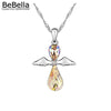 BeBella Lovely angel pendant necklace made with Austrian Crystals from Swarovski for women gift